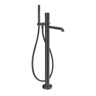 Смеситель для ванны Gessi HABITO DIAMANTATO 70628#707 цвет-black metal brushed PVD