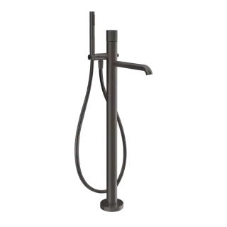 Смеситель для ванны Gessi HABITO RIGATO 70528#707 цвет-black metal brushed PVD
