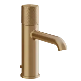 Смеситель для раковины Gessi HABITO DIAMANTATO 70601#726 цвет-warm bronze brushed PVD