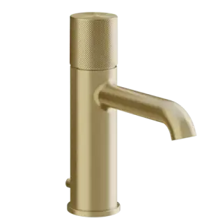 Смеситель для раковины Gessi HABITO DIAMANTATO 70601#727 цвет-браш.латунь PVD