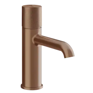 Смеситель для раковины Gessi HABITO DIAMANTATO 70602#708 цвет-браш.медь PVD