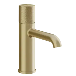 Смеситель для раковины Gessi HABITO DIAMANTATO 70602#727 цвет-браш.латунь PVD