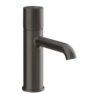 Смеситель для раковины Gessi HABITO DIAMANTATO 70602#707 цвет-black metal brushed PVD