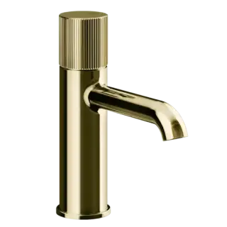 Смеситель для раковины Gessi HABITO RIGATO 70502#710 цвет-латунь PVD