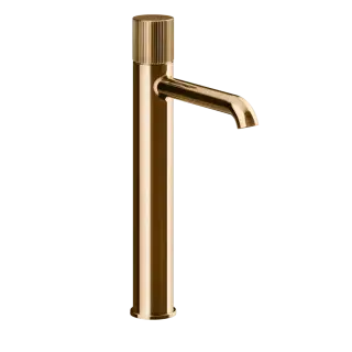 Смеситель для раковины Gessi HABITO RIGATO 70504#735 цвет-warm bronze PVD
