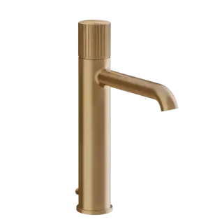 Смеситель для раковины Gessi HABITO RIGATO 70505#726 цвет-warm bronze brushed PVD