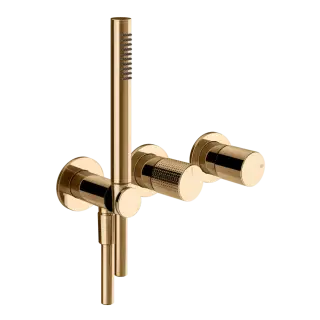 Смеситель для душа Gessi HABITO CESELLO 70438#735 цвет-warm bronze PVD