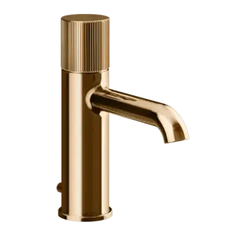 Смеситель для раковины Gessi HABITO RIGATO 70501#735 цвет-warm bronze PVD