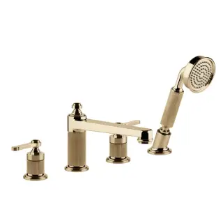 Смеситель для ванны Gessi VENTI20 65045#735 warm bronze PVD