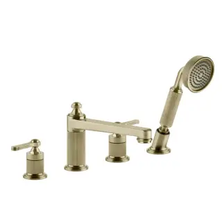 Смеситель для ванны Gessi VENTI20 65045#727 браш.латунь PVD