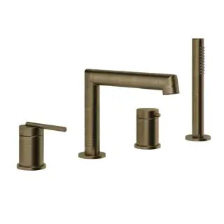 Смеситель для ванны Gessi INGRANAGGIO 63537#713 античная латунь