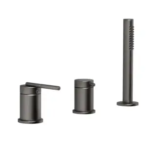 Смеситель для ванны Gessi INGRANAGGIO 63547#707 black metal brushed PVD