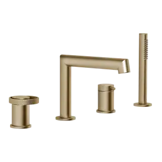 Смеситель для ванны Gessi ANELLO 63337#726 warm bronze brushed PVD