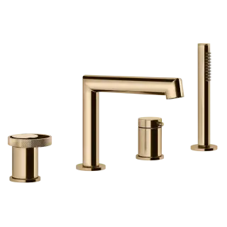 Смеситель для ванны Gessi ANELLO 63337#735 warm bronze PVD