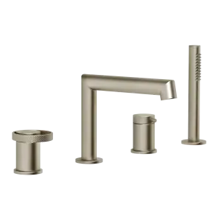 Смеситель для ванны Gessi ANELLO 63337#149 finox brushed nickel