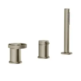 Смеситель для ванны Gessi ANELLO 63347#149 finox brushed nickel