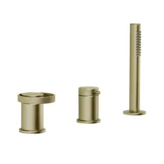 Смеситель для ванны Gessi ANELLO 63347#727 браш.латунь PVD