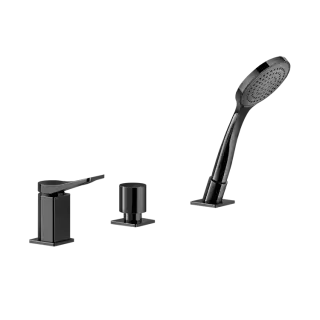 Смеситель для ванны Gessi RILIEVO 59043#706 black metal PVD