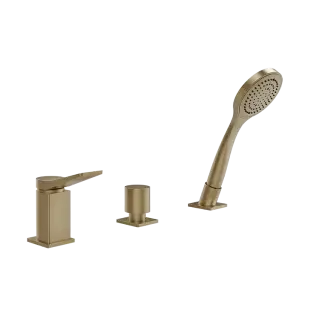 Смеситель для ванны Gessi RILIEVO 59043#726 warm bronze brushed PVD