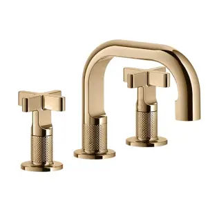 Смеситель для раковины Gessi INCISO 58111#735 warm bronze PVD
