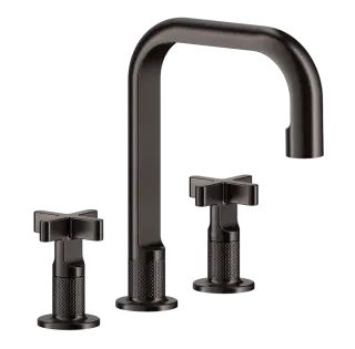 Смеситель для раковины Gessi INCISO 58113#707 black metal brushed PVD