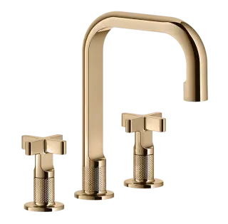 Смеситель для раковины Gessi INCISO 58113#735 warm bronze PVD