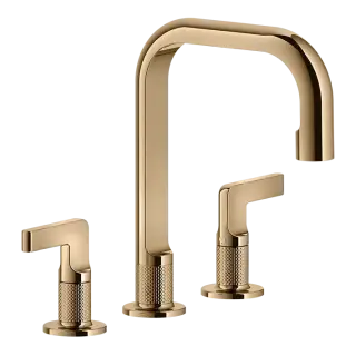 Смеситель для раковины Gessi INCISO 58013#735 warm bronze PVD