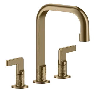Смеситель для раковины Gessi INCISO 58014#726 warm bronze brushed PVD