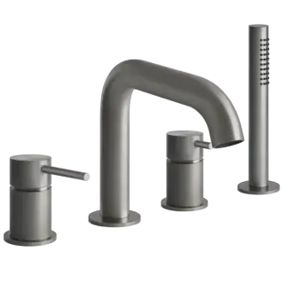 Смеситель для ванны Gessi GESSI316 54037#239 Steel Brushed