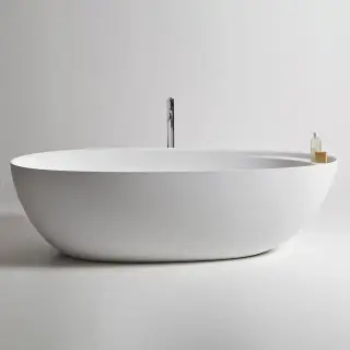 Ванна Antonio Lupi Eclipse ECLIPSE белый, дон.клапан белый матовый
