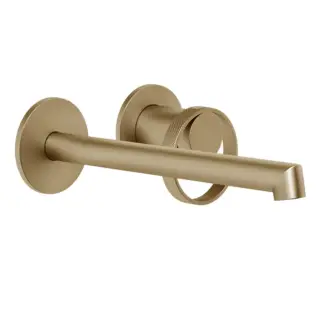Смеситель для раковины Gessi ANELLO 63383#726 Warm Bronze Brushed PVD