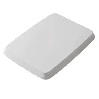 Сиденье с крышкой для унитаза с плавным закрыванием, белый белый/хром