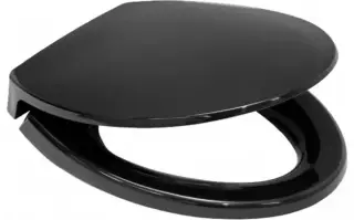 Сиденье для унитаза черный матовый