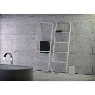 Knief K.Stone 0600-295-01 Лесенка овальная без полочек 55x5x160H см, белая матовая