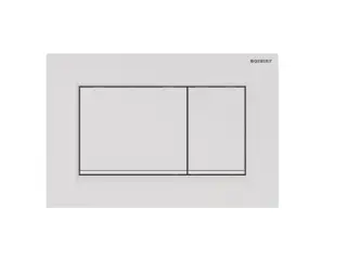 Клавиша смыва, Geberit, Sigma30, для унитаза, шгв 246*12*164, цвет-белый матовый лак, легко чистящееся покрытие, белый