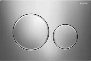 Клавиша смыва для унитаза, Geberit, Sigma20, шгв 246*12*164, цвет-хром гл./хром матовый/хром гл