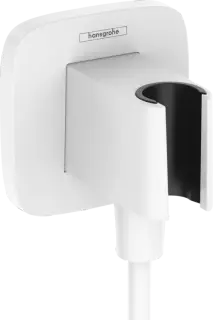 Шланговое подсоединение, Hansgrohe, FixFit Q, цвет-белый матовый