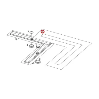 Гидроизоляционная манжета, TECE, TECEdrainlinе, 900*900 мм