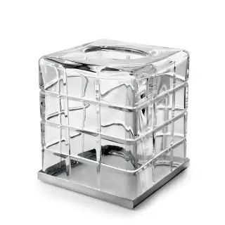 Контейнер для салфеток 3SC Palace PA71ACRNX цвет-clear crystal/nickel satin matt