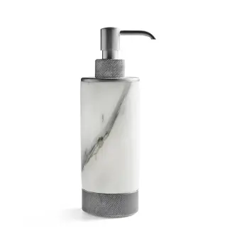 Дозатор 3SC APUANA 2.0 AP01DANK цвет-White Statuario marble/nickel satin polished