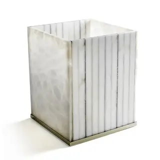 Корзина 3SC RIGATO AL65GD цвет-alabaster/gold