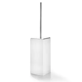 Ершик туалетный 3SC BeMood White BEMW17ANK цвет-white/nickel satin polished