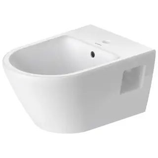 Биде, Duravit, D-Neo, подвесной, шг 370*540, цвет биде-белый глянцевый (Glossy White, Bianco lucido)