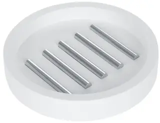 Мыльница Decor Walther STONE STS 0972154 хром/белый