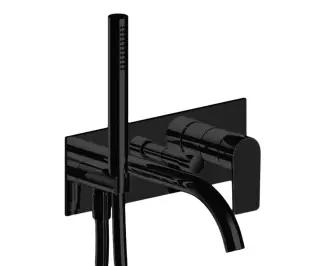 Fantini # 6113V621B MYO Встраиваемый смеситель для ванны наружная часть черный матовый