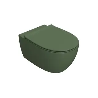 GLOBO MDS03FE Унитаз подвесной 4ALL 54 см безободковый, крепление в комплекте, цвет FE (Felce)