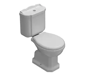 GLOBO PA004BI Унитаз напольный приставной PAESTUM, размер 67 см, крепление в комплекте, цвет bi (Bia