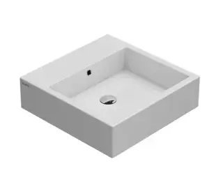 ™ GLOBO SCQ51BI Раковина для установки на столешницу STONE, размер 50x50 см, крепление в комплекте,