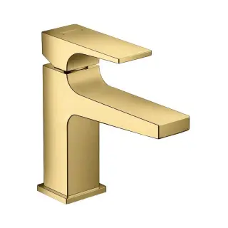 Смеситель для раковины, Hansgrohe, Metropol, цвет-полированное золото