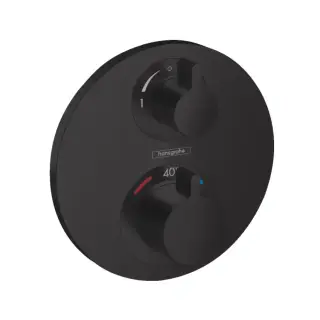 Смеситель для душа, Hansgrohe, Ecostat S, цвет-черный матовый